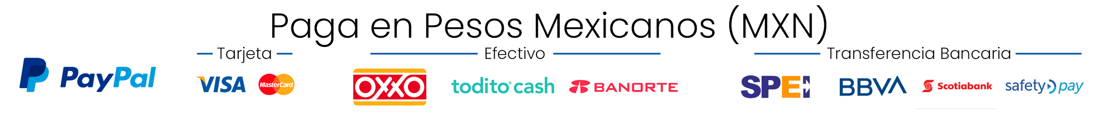 Paga en MXN | Mexico